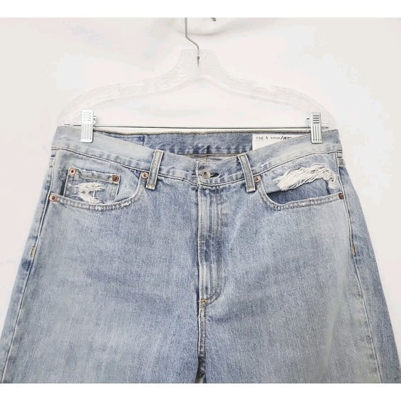 Rag & Bone Womens Union Pool Marilyn Distressed Jeans W1718K165UNI Size 31 - Picture 3 of 8